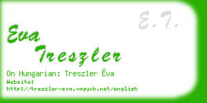 eva treszler business card